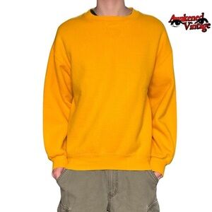 Vintage Russell athletic crewneck sweatshirt yellow size Large